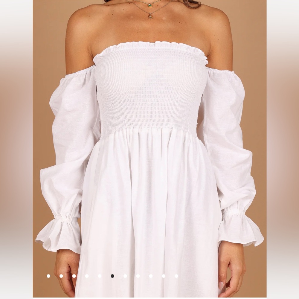 Elegant White Off-Shoulder Dress